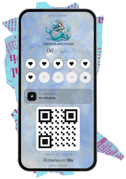 Tarjeta de Sirena Pilates Studio